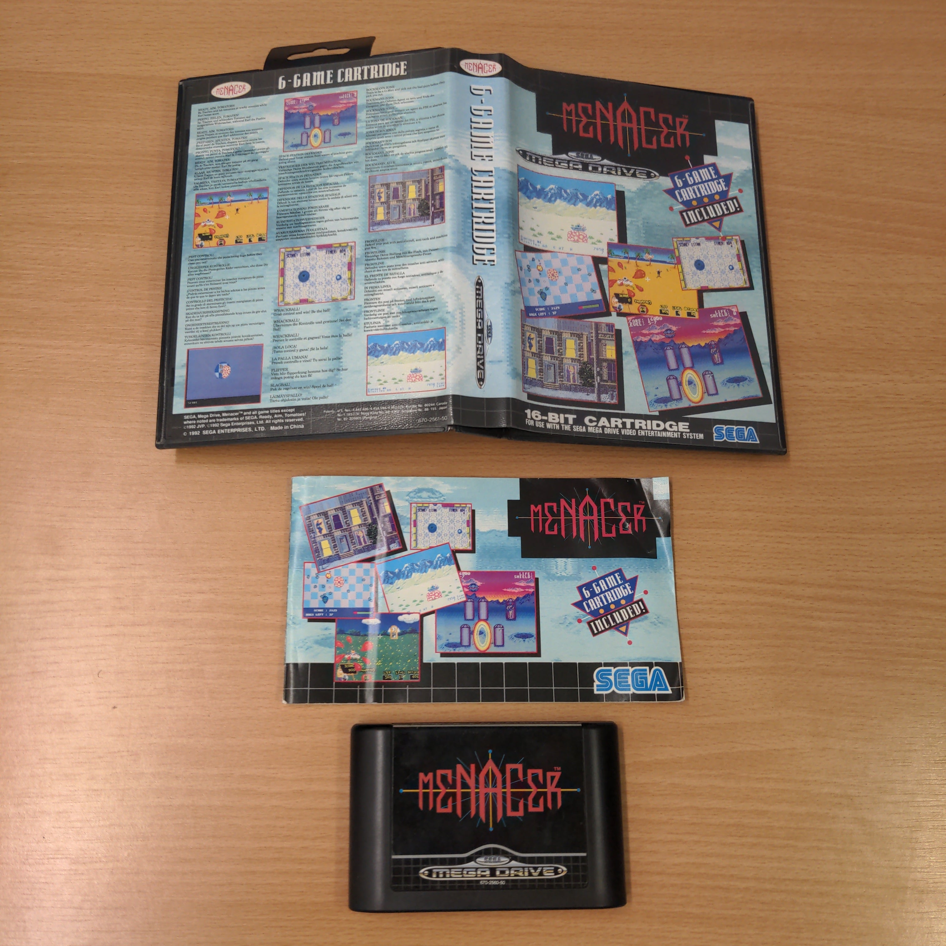 Menacer Sega Mega Drive game Menacer Sega Mega Drive game